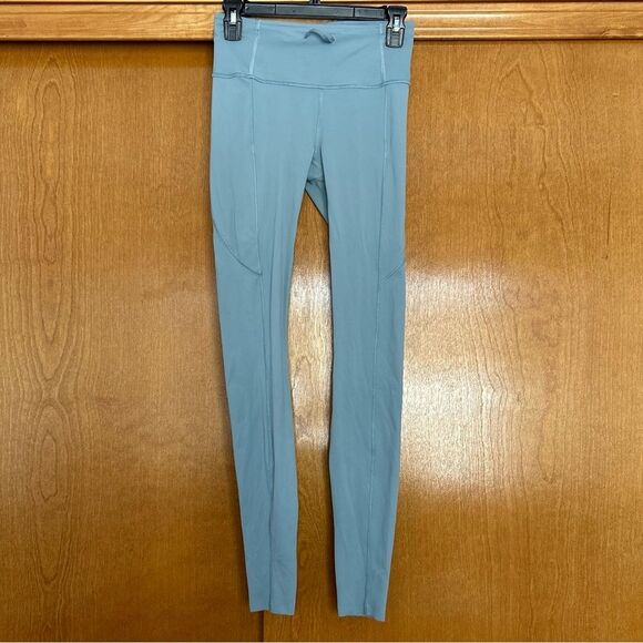 Lululemon Fast Free Tight Leggings 31" Non-Reflective in Blue Cast Size 6 - Picture 1 of 9